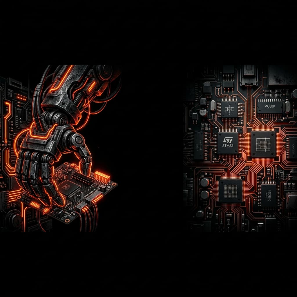 Dark tech banner artwork
