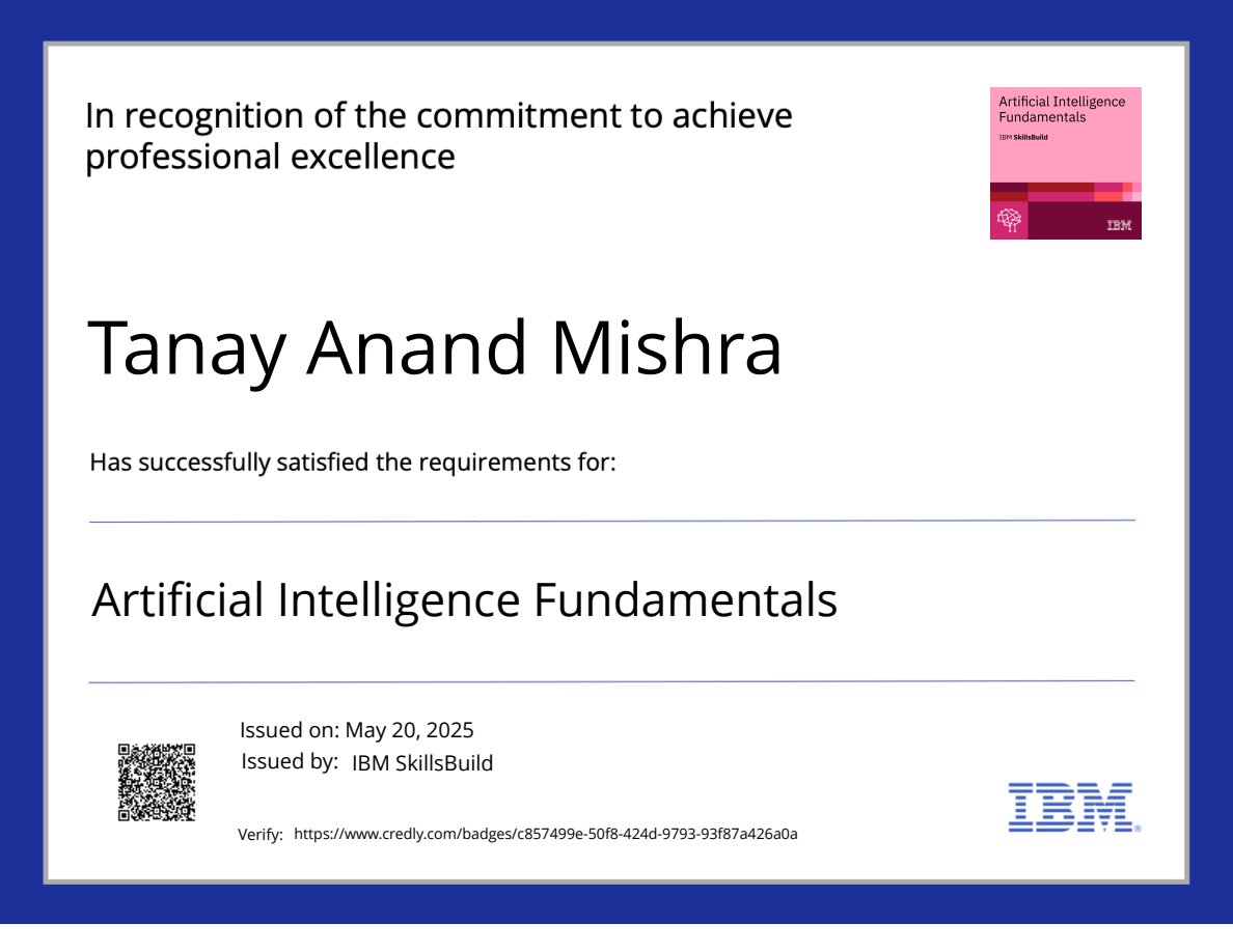 Artificial Intelligence Fundamentals